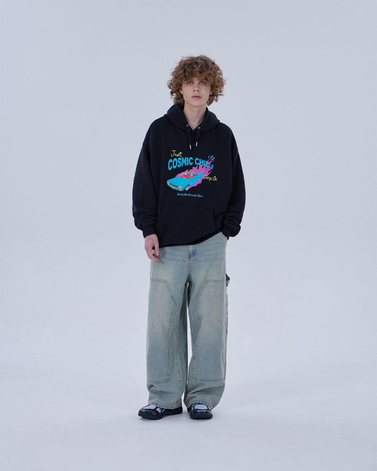 디스펑트(DYSFUNCT) COSMIC CHILL HOODIE (BLACK)