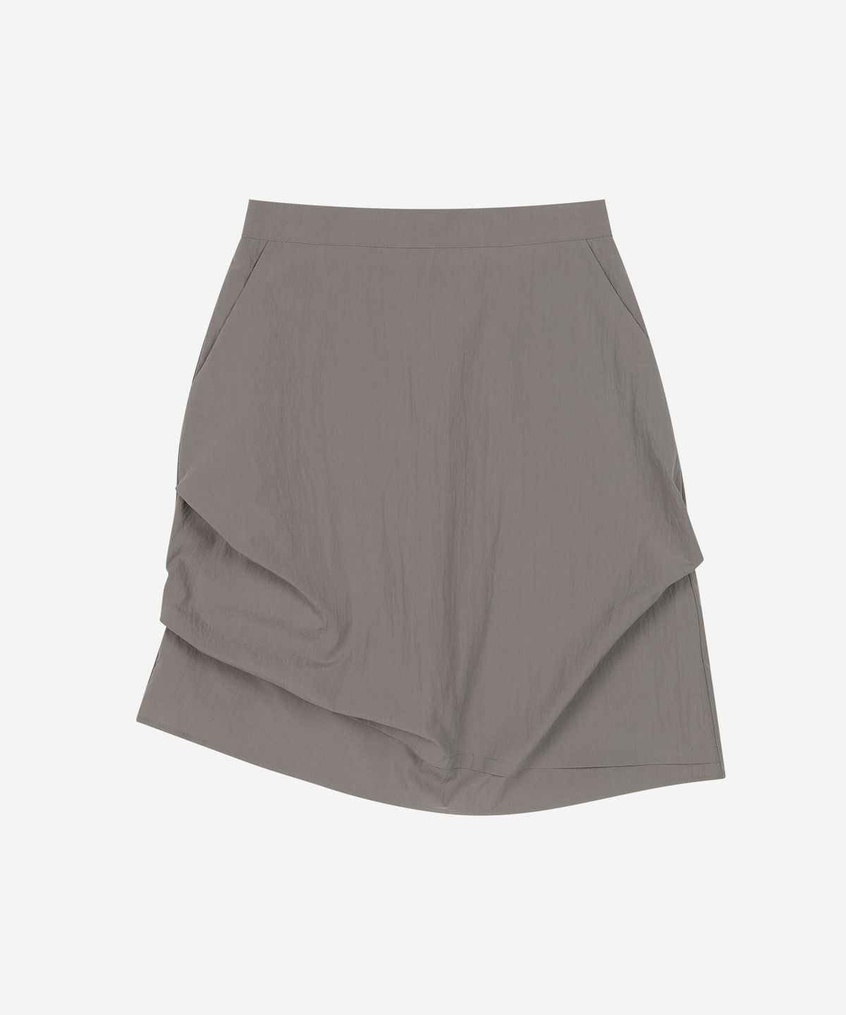 하트익스플로러(HEARTEXPLORER) Flowline midi skirt (charcoal grey)