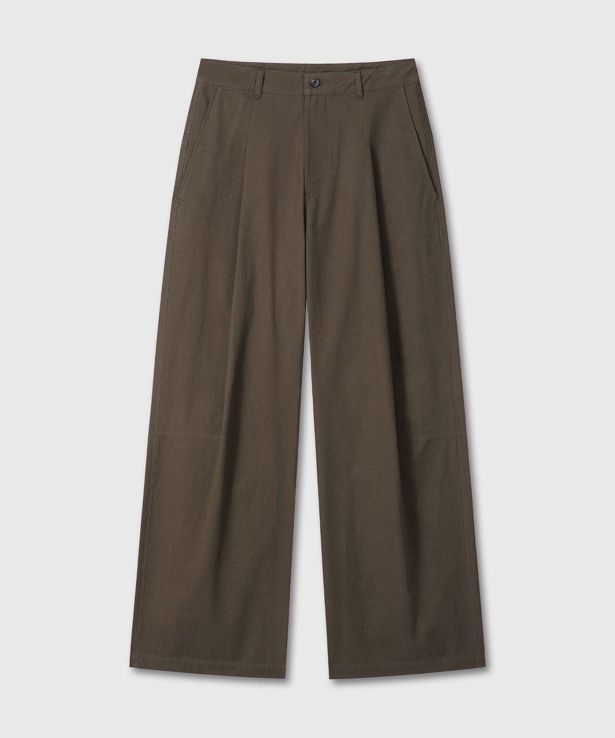 다이브인(DIVEIN) VERN ONE TUCK CHINO PANTS V2 (BROWN)