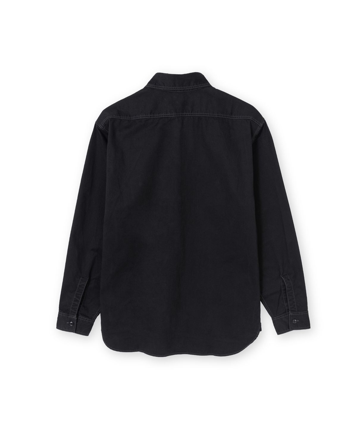 브라운야드(BROWNYARD) 워시드 워크 셔츠, 블랙