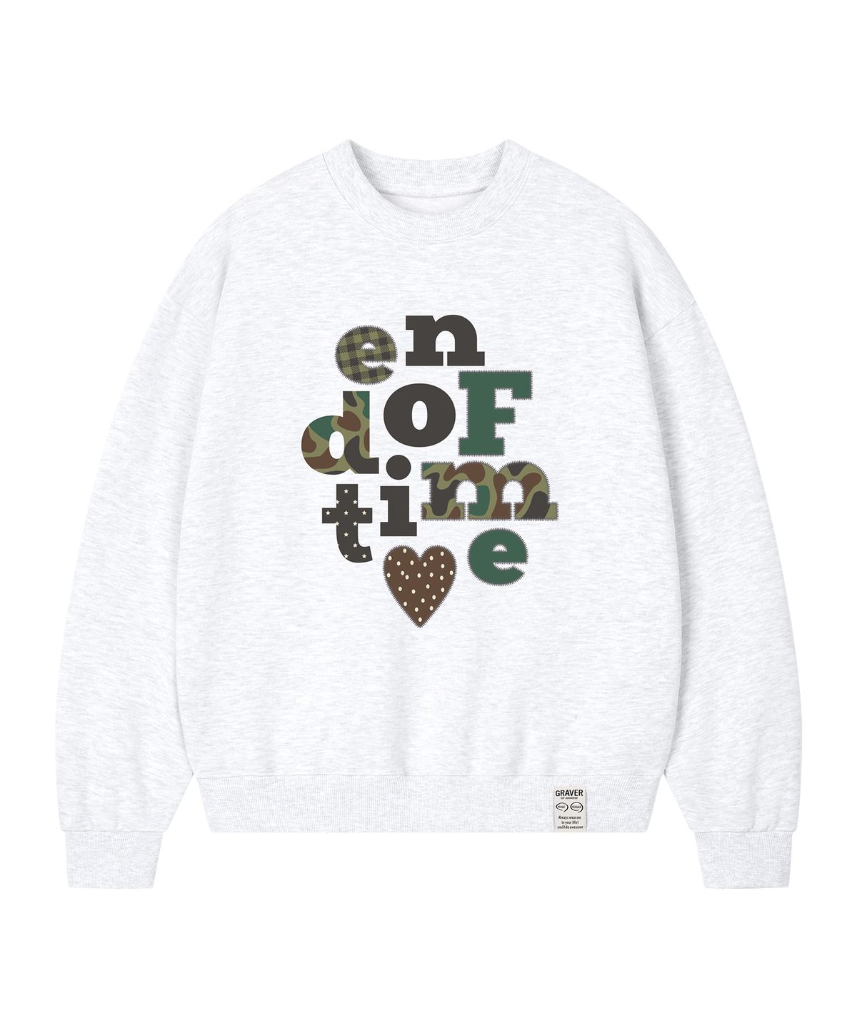 그레이버(GRAVER) [UNISEX]카모 END OF TIME 맨투맨_6color
