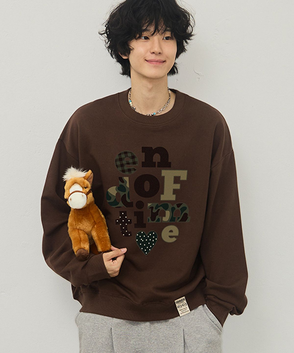 그레이버(GRAVER) [UNISEX]카모 END OF TIME 맨투맨_6color