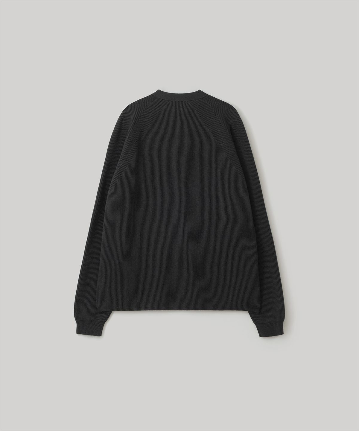 어나더 오피스(ANOTHER OFFICE) Doubleface V-Neck Cardigan (Black)