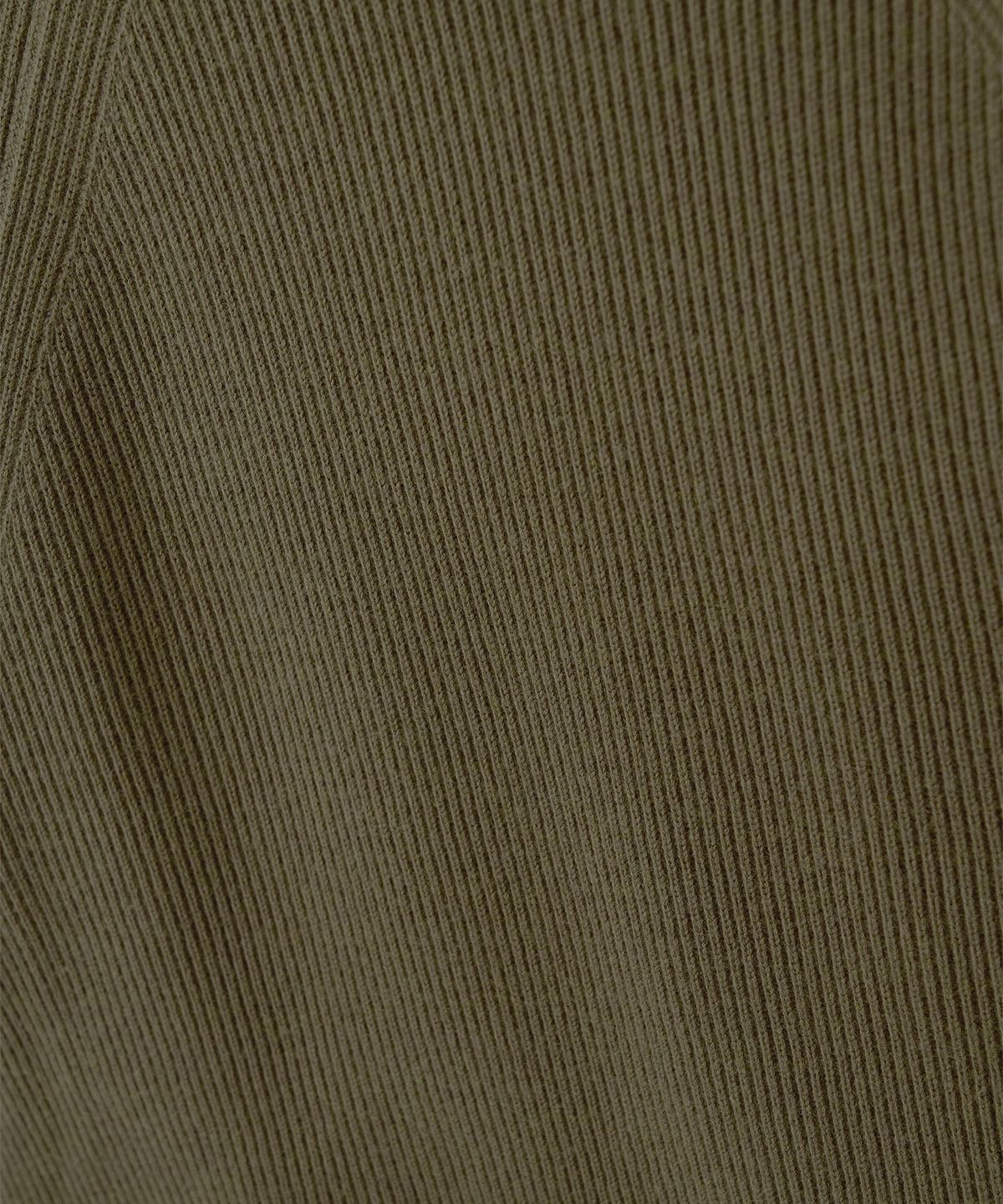 어나더 오피스(ANOTHER OFFICE) Doubleface V-Neck Cardigan (Moss khaki)