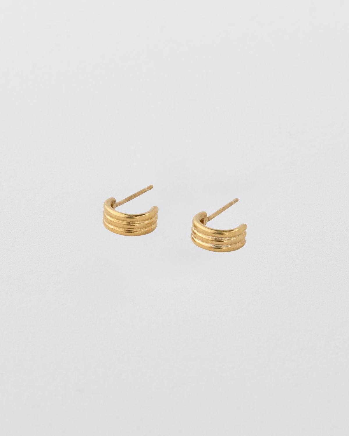 어나더레이어(ANOTHERLAYER) Triple Curve Earring - Gold (silver925)