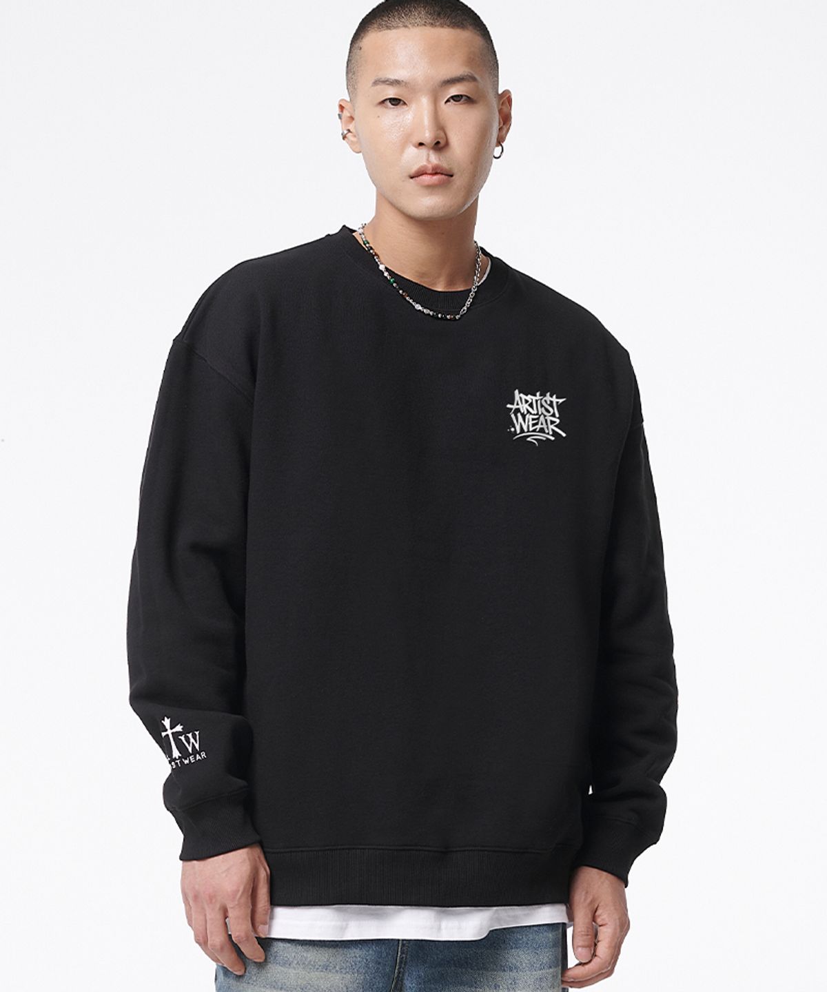 아티스트웨어(ARTISTWEAR) [ATW] 태깅로고 맨투맨