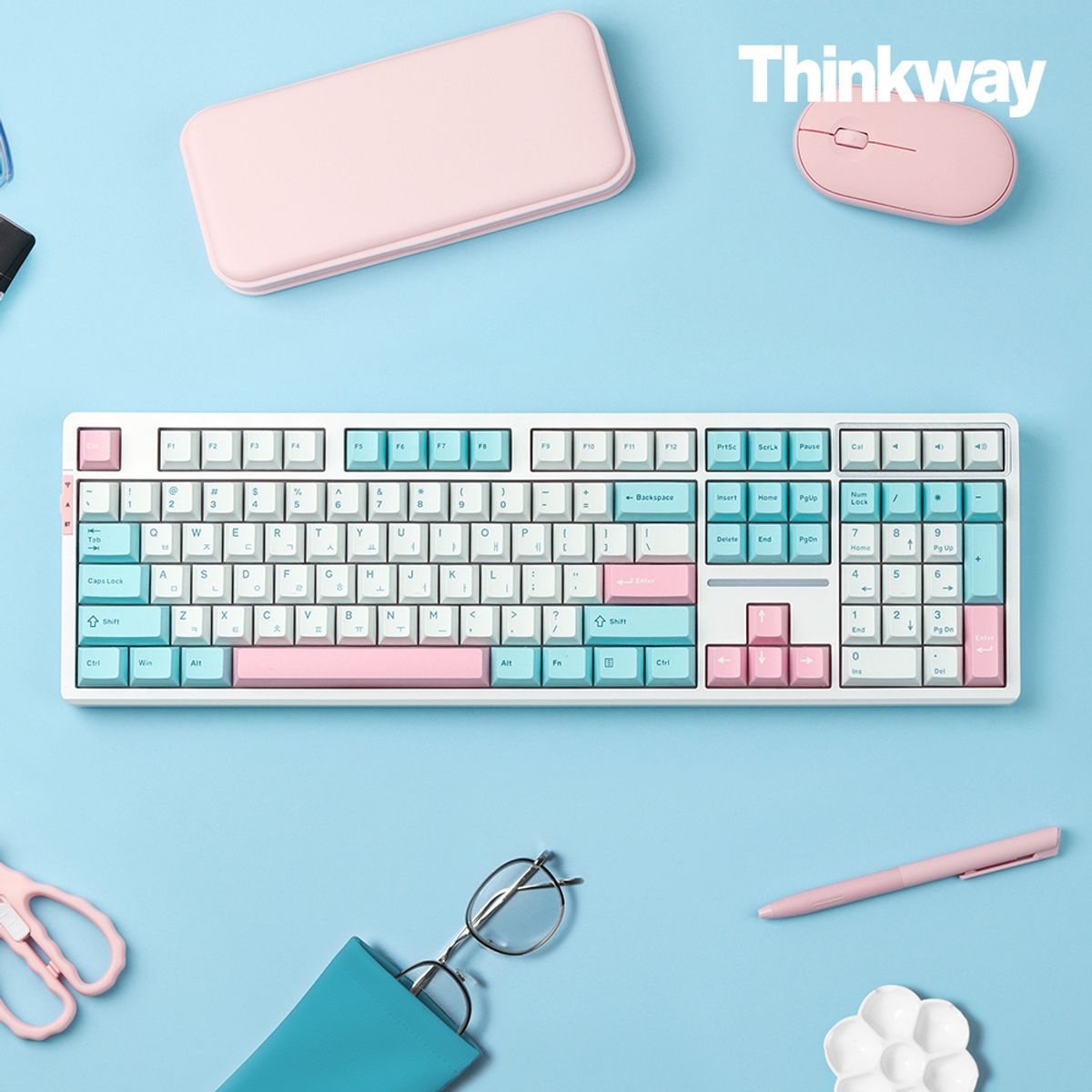 씽크웨이(THINKWAY) 토체프 101 108키 기계식 유무선 키보드