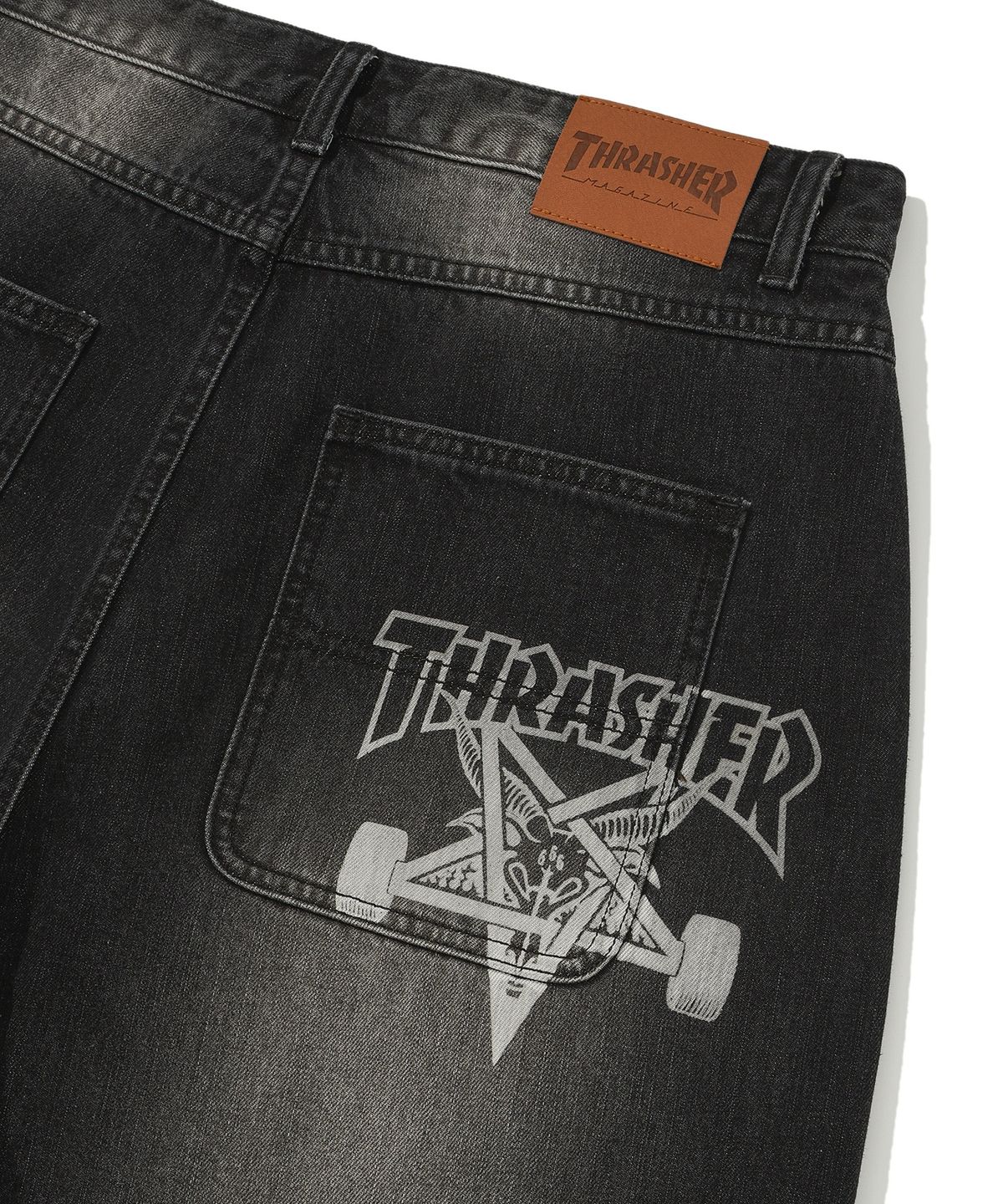 트레셔(THRASHER) 스케이트고트 벌룬팬츠 블랙