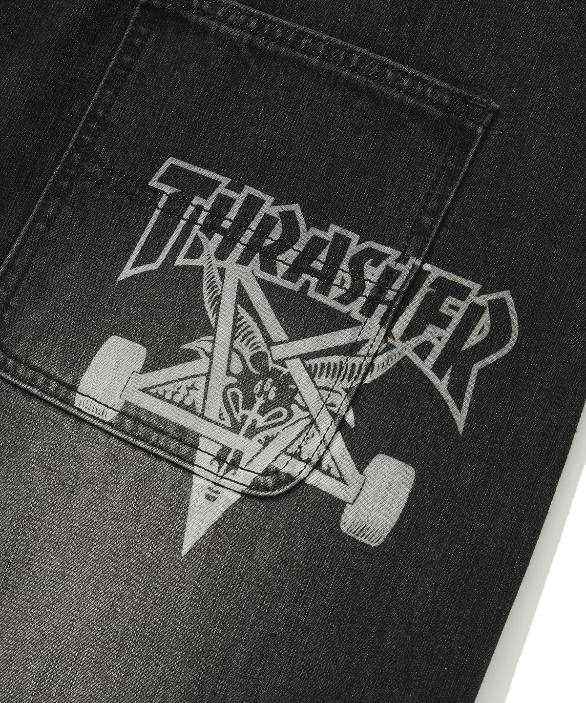 트레셔(THRASHER) 스케이트고트 벌룬팬츠 블랙