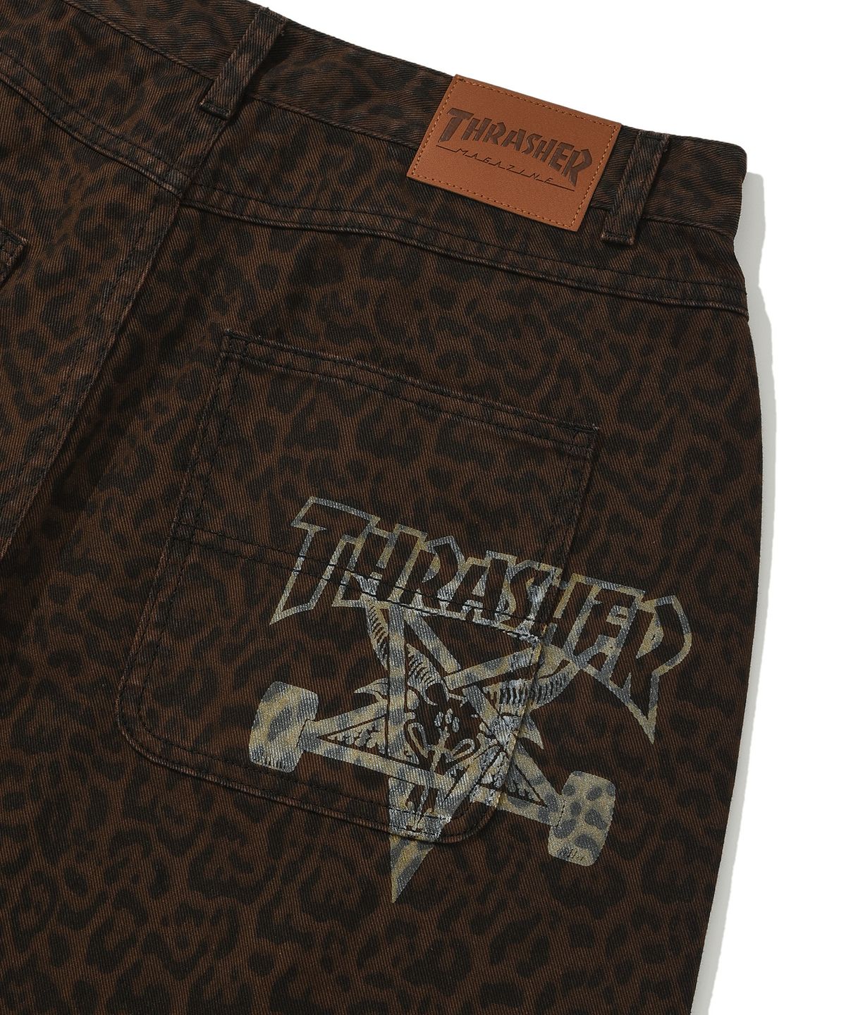 트레셔(THRASHER) 스케이트고트 벌룬팬츠 레오파드