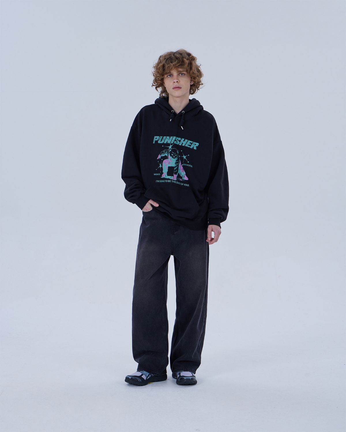 디스펑트(DYSFUNCT) HELLSTAR HOODIE (BLACK)