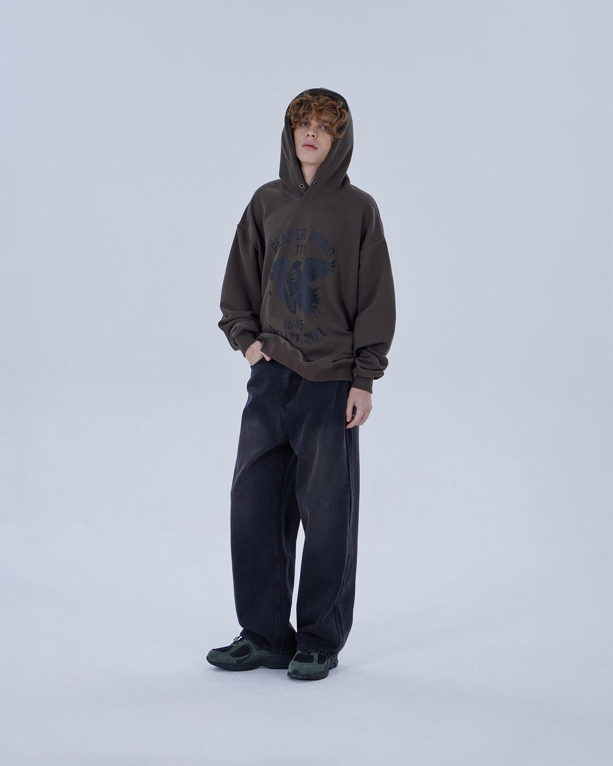 디스펑트(DYSFUNCT) REAPER WING HOODIE (KHAKI)