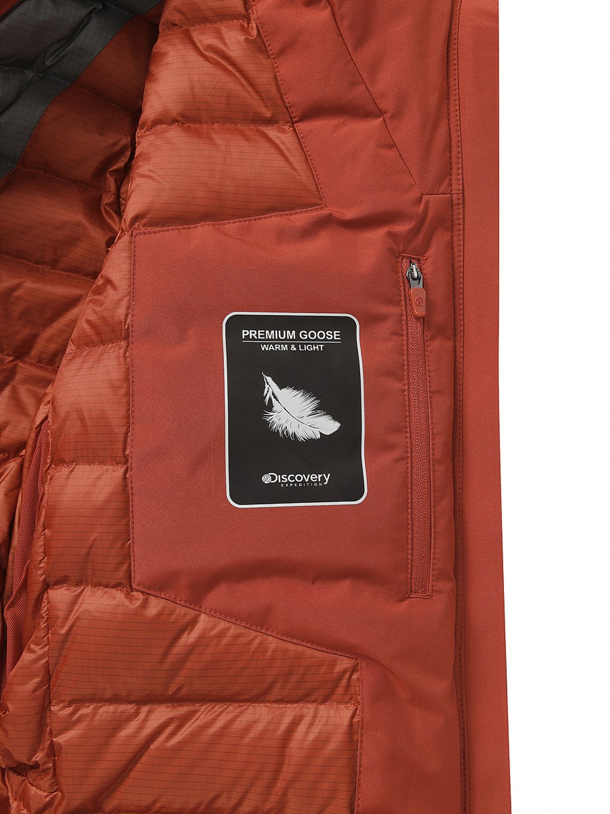 디스커버리 익스페디션(DISCOVERY EXPEDITION) 여성 베르겐 고어 윈드스토퍼 구스다운 경량패딩 (ORANGE)