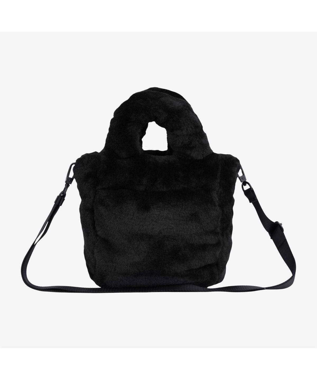 노스페이스(THE NORTH FACE) NN2PR69J 화이트라벨 플럼피 토트백 미니_퍼 REAL BLACK