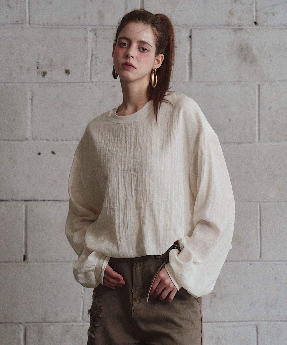아포엠(APOEM) BALLOON SWEATSHIRT (2C)