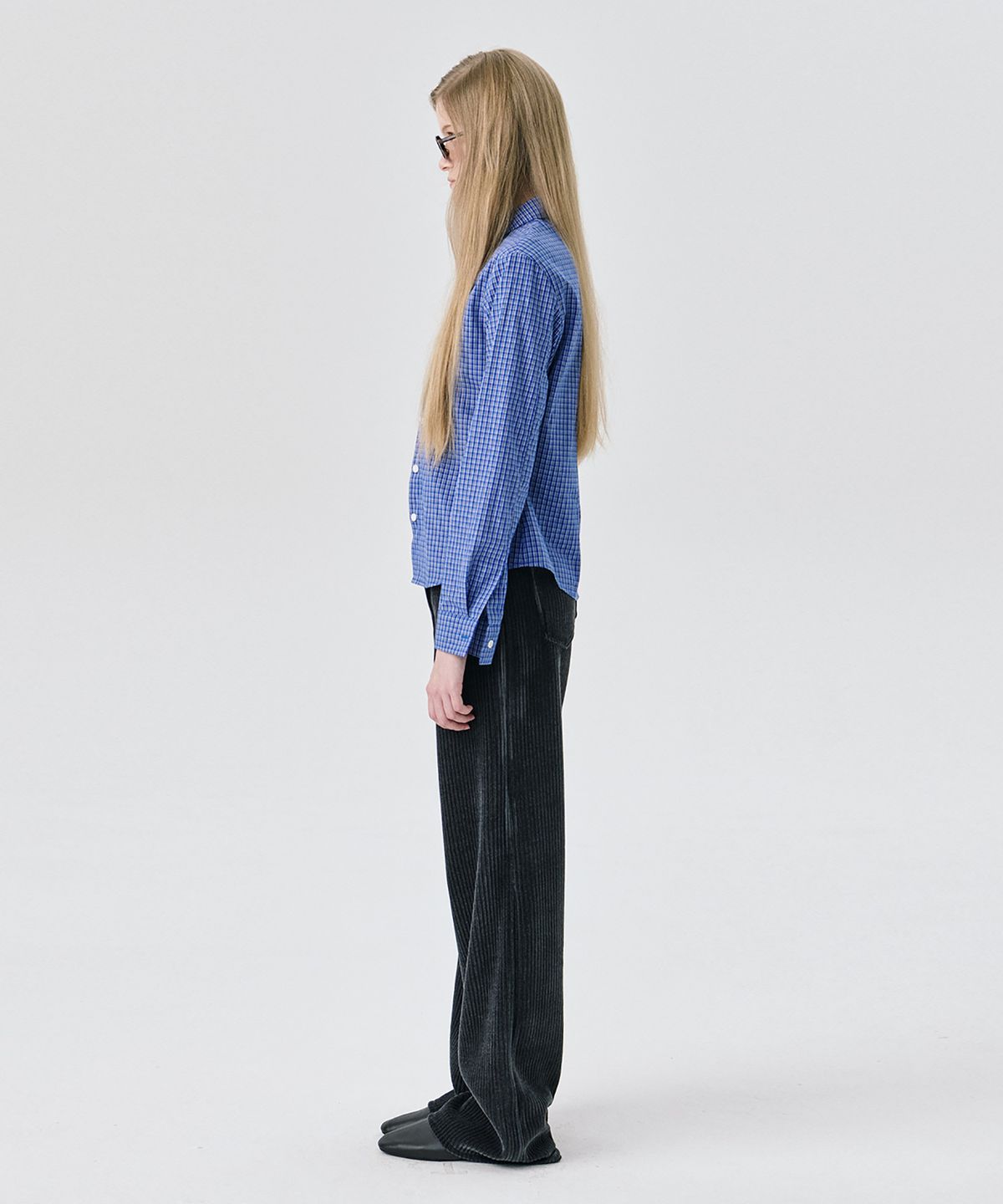 분더캄머(WNDERKAMMER) 25 Regular Fit Shirt_Blue(25 레귤러 핏 셔츠_블루)
