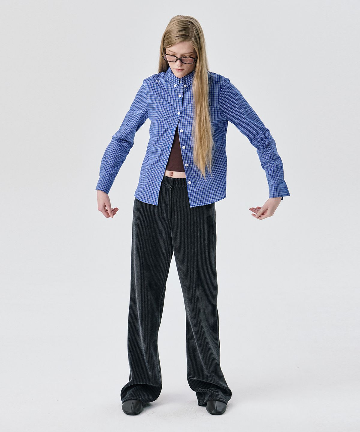 분더캄머(WNDERKAMMER) 25 Regular Fit Shirt_Blue(25 레귤러 핏 셔츠_블루)