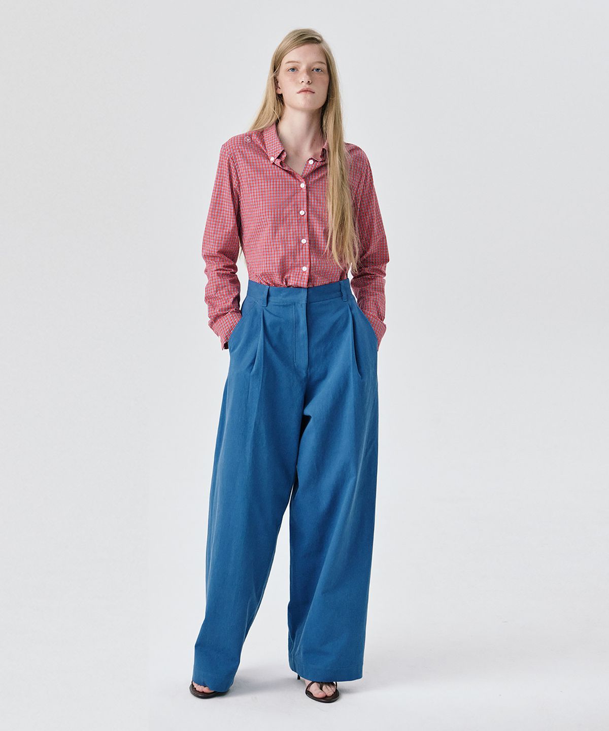 분더캄머(WNDERKAMMER) 25 Regular Fit Shirt_Red(25 레귤러 핏 셔츠_레드)