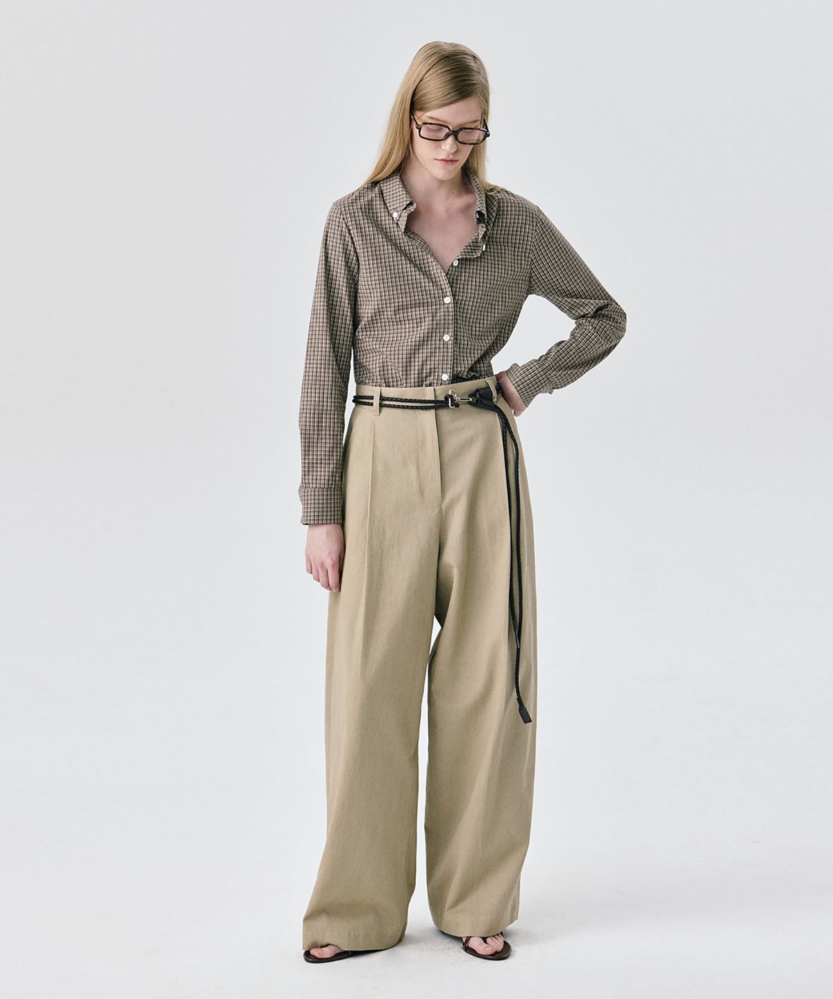 분더캄머(WNDERKAMMER) 25 Regular Fit Shirt_Brown(25 레귤러핏 셔츠_브라운)