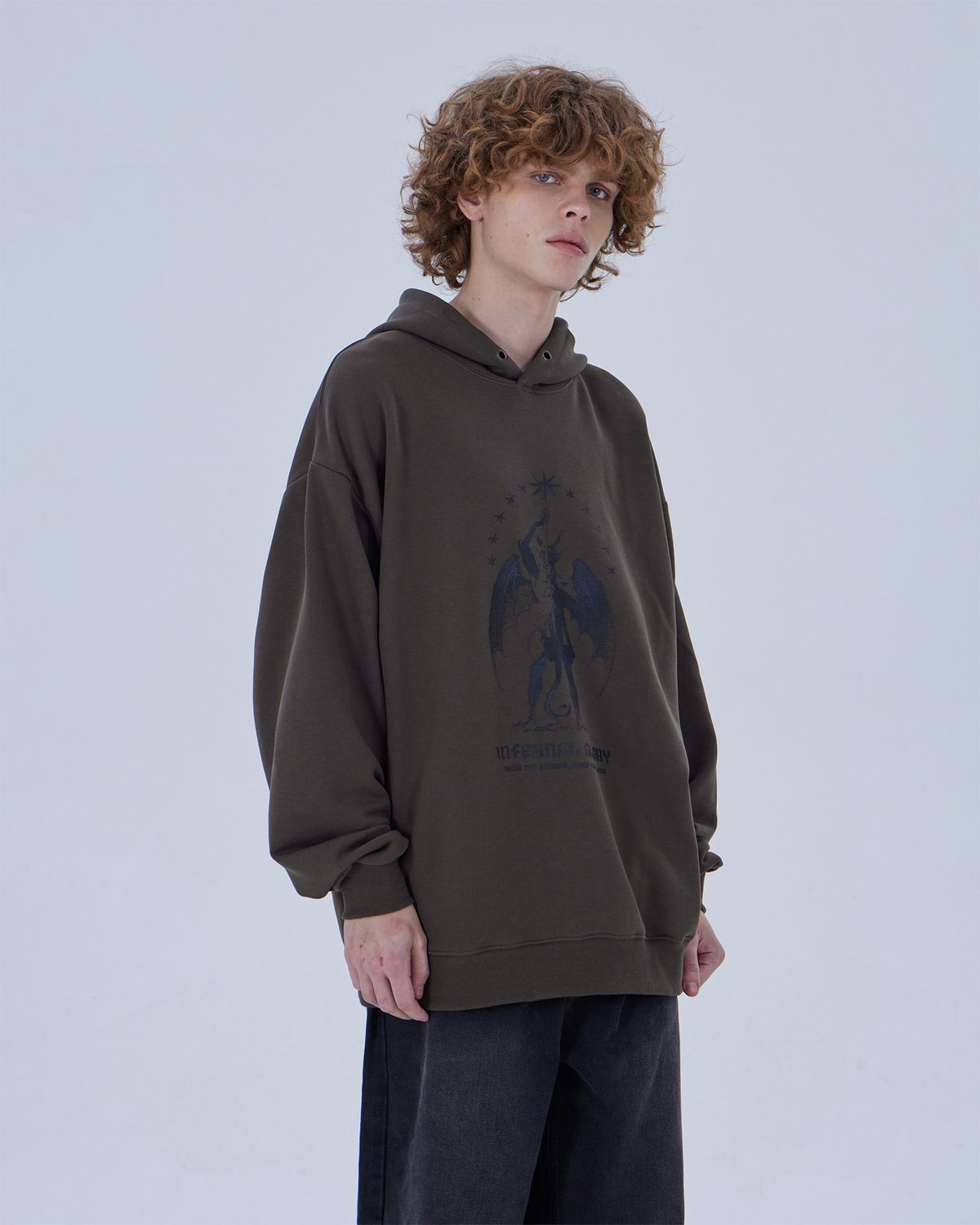 디스펑트(DYSFUNCT) INFERNAL GLORY HOODIE (KHAKI)
