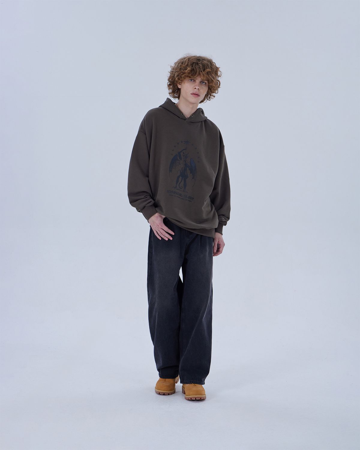 디스펑트(DYSFUNCT) INFERNAL GLORY HOODIE (KHAKI)
