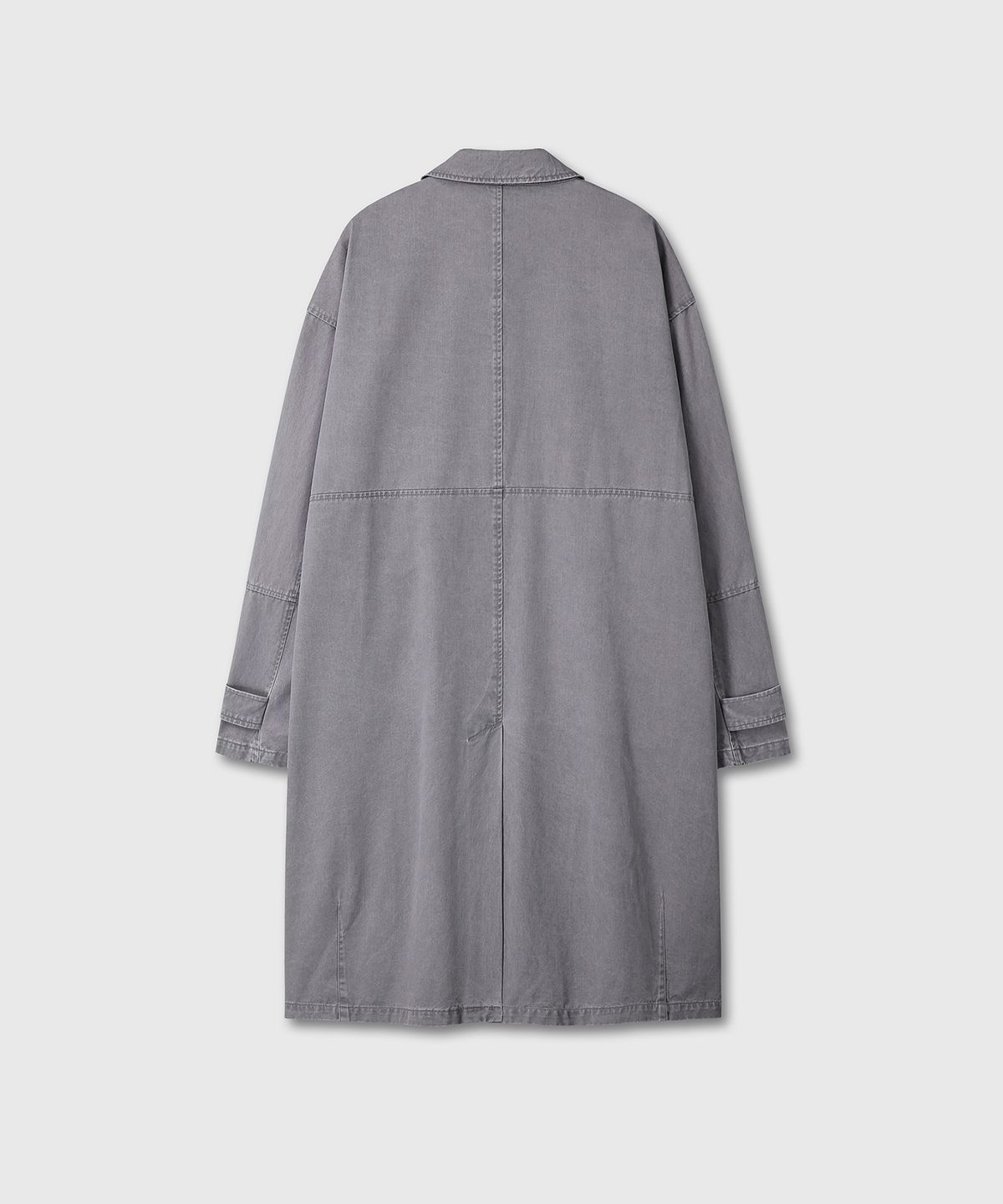 다이브인(DIVEIN) WASHED COTTON MAC COAT (GRAY)