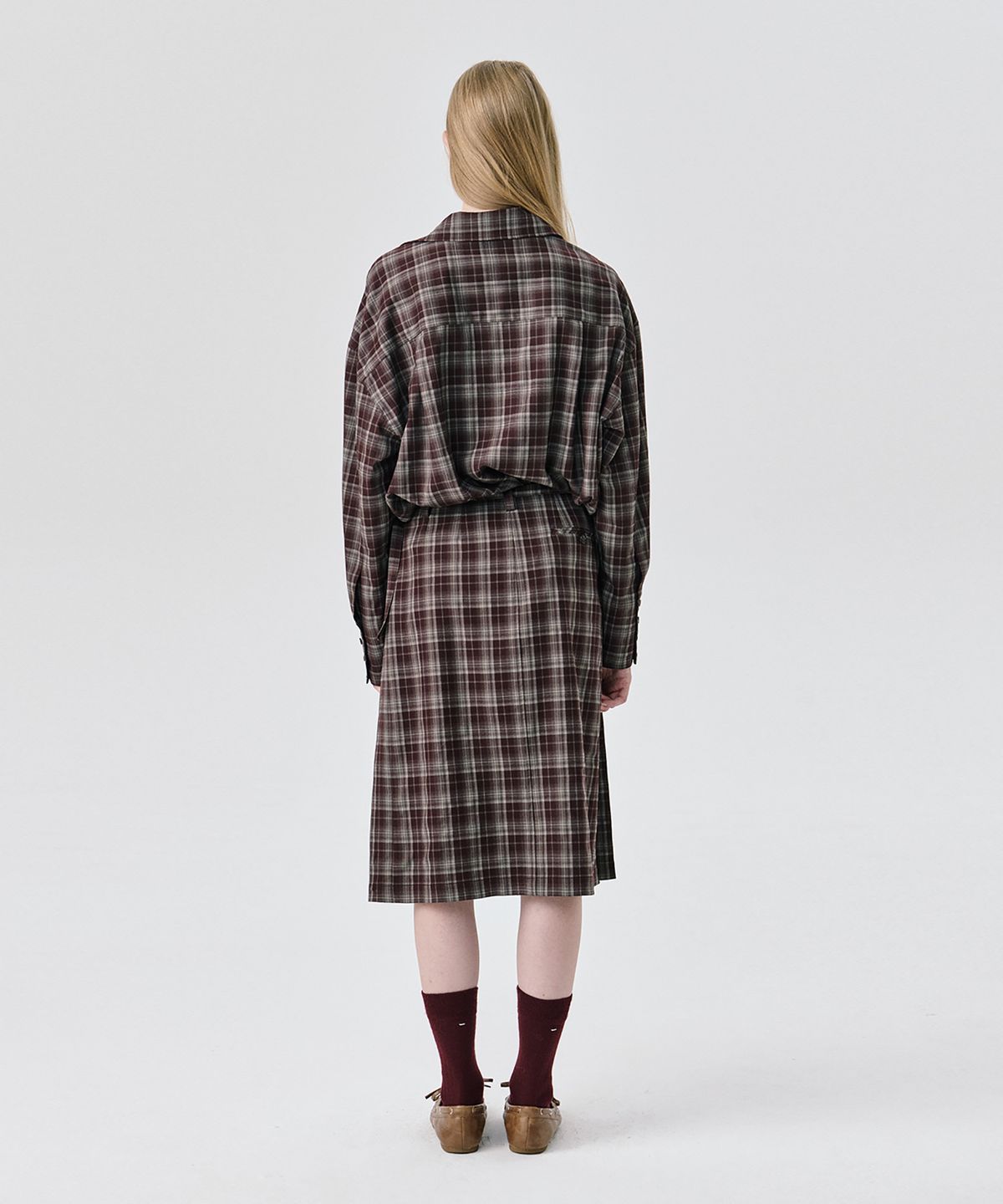 분더캄머(WNDERKAMMER) Oversized Shirt_Brown(오버사이즈 셔츠_브라운)