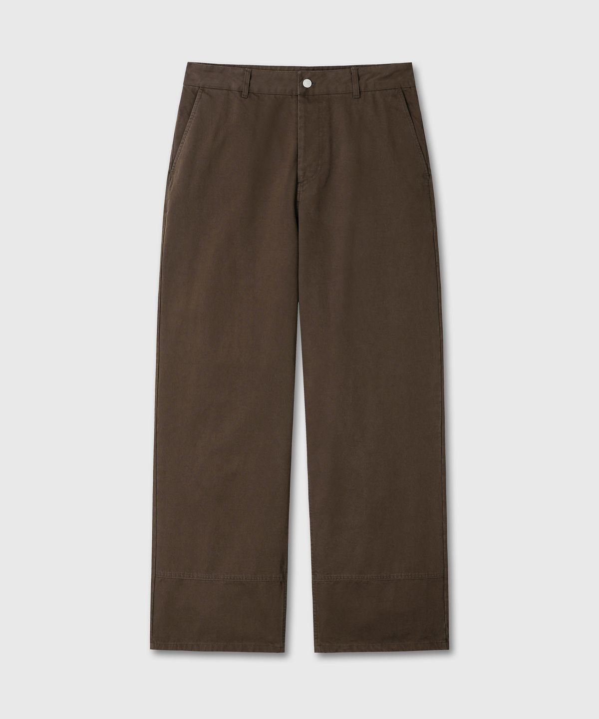 다이브인(DIVEIN) WASHED LOOSED WIDE COTTON PANTS (BROWN)