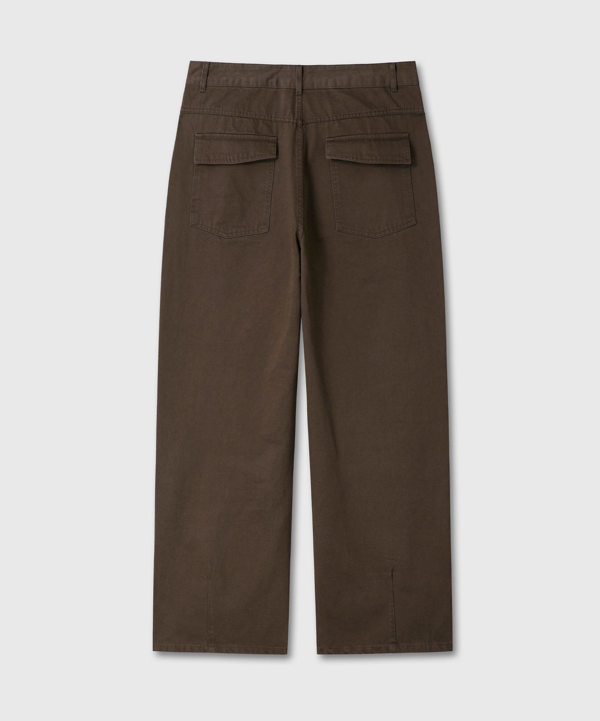 다이브인(DIVEIN) WASHED LOOSED WIDE COTTON PANTS (BROWN)