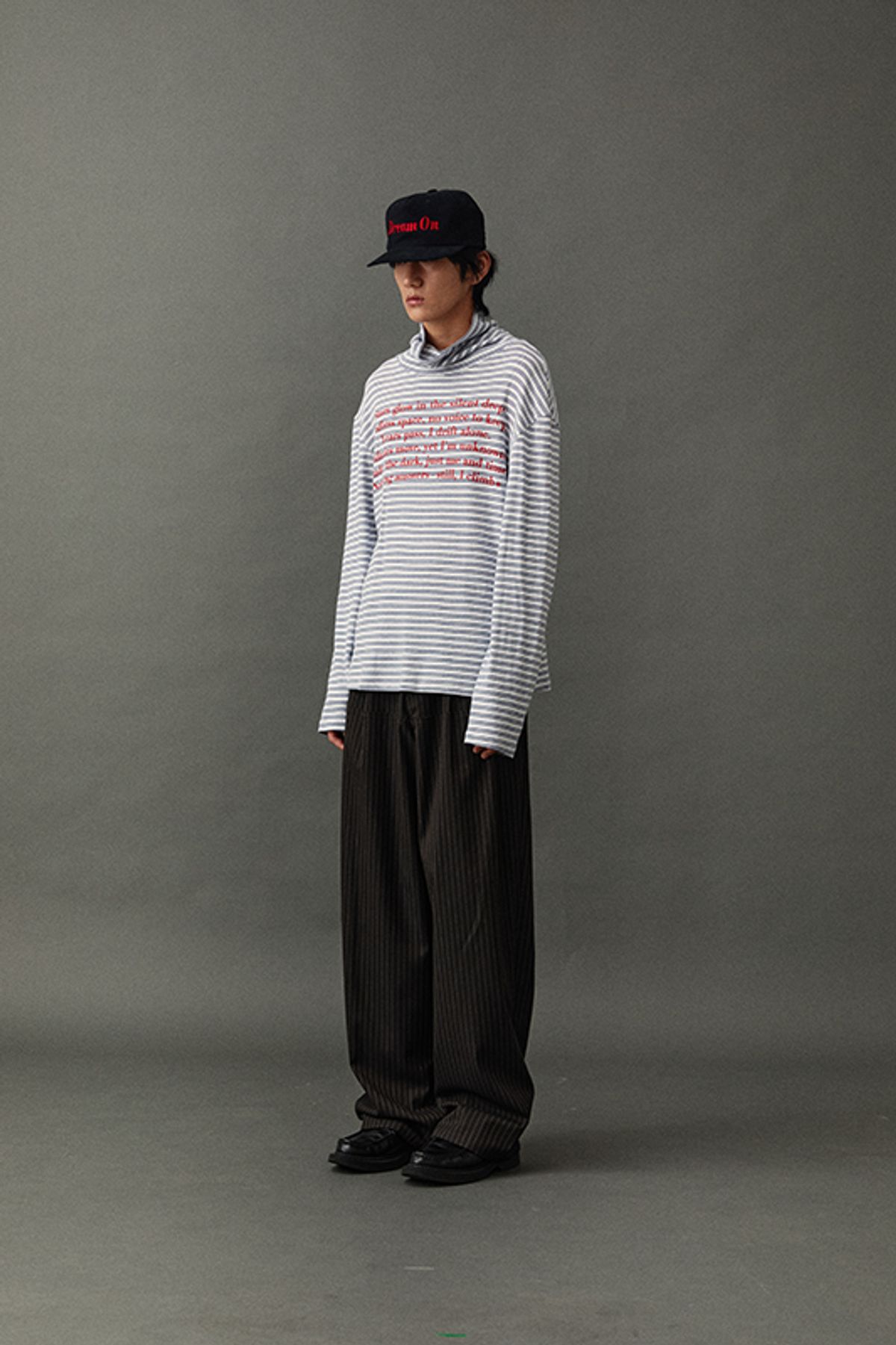 세이건(SEYGUN) STILL, I CLIMB_TURTLE NECK STRIPED SHIRT