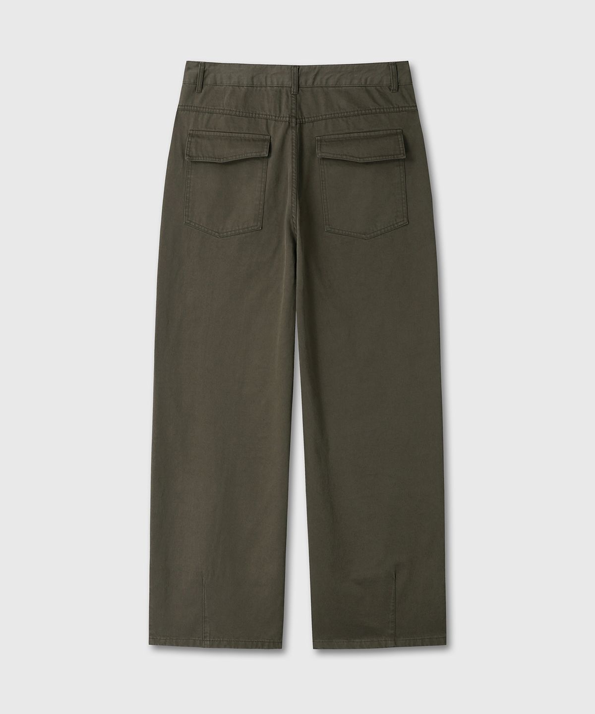 다이브인(DIVEIN) WASHED LOOSED WIDE COTTON PANTS (KHAKI)