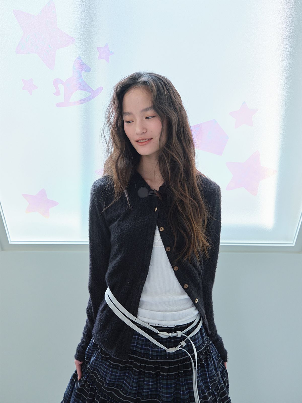무음(MUWM) 토글 후드 가디건 Toggle Hooded Cardigan (Black)