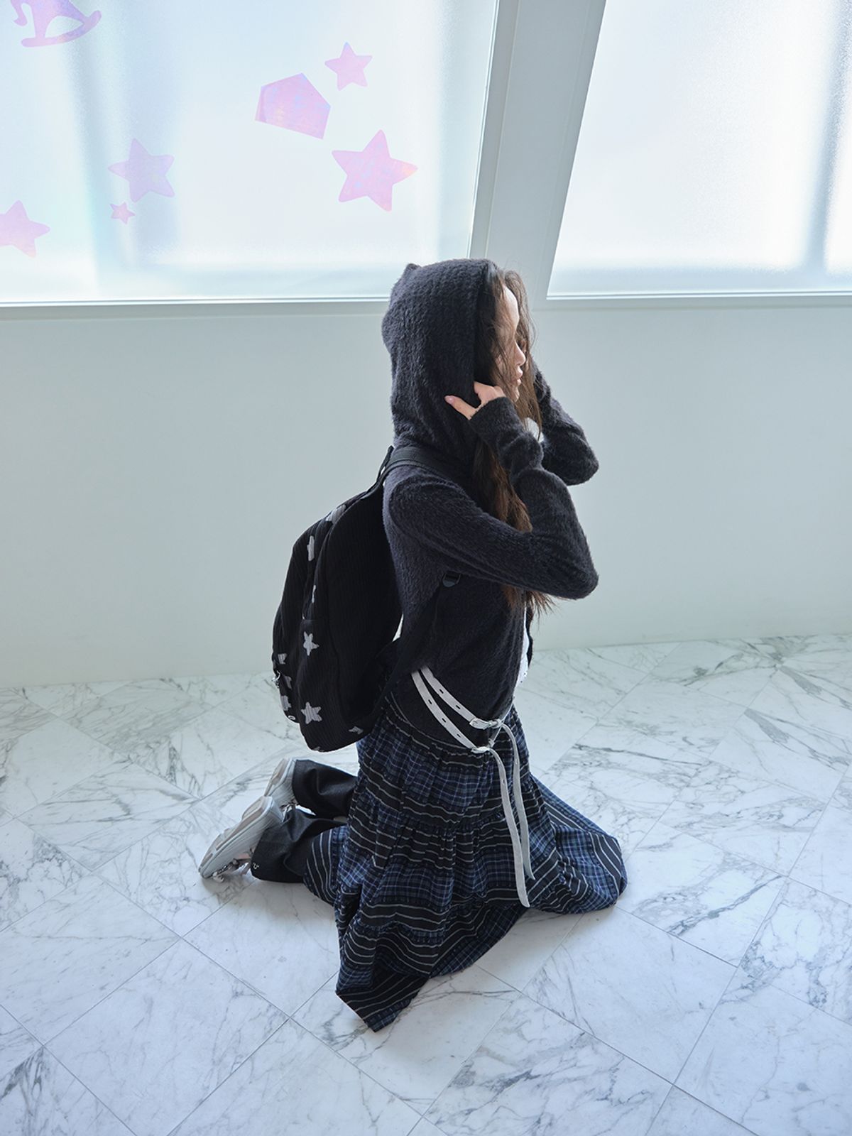 무음(MUWM) 토글 후드 가디건 Toggle Hooded Cardigan (Black)