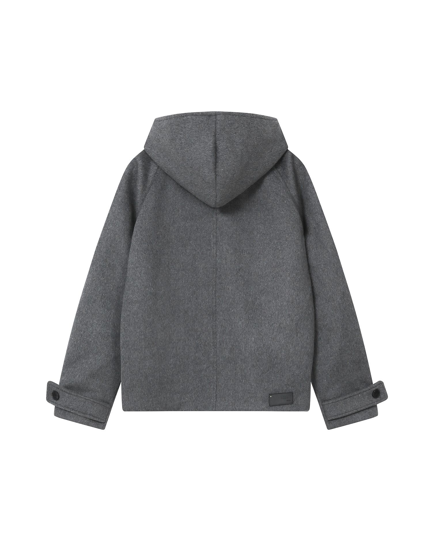 MUSINSA | MISEKI SEOUL Hoodie double button coat CHARCOAL