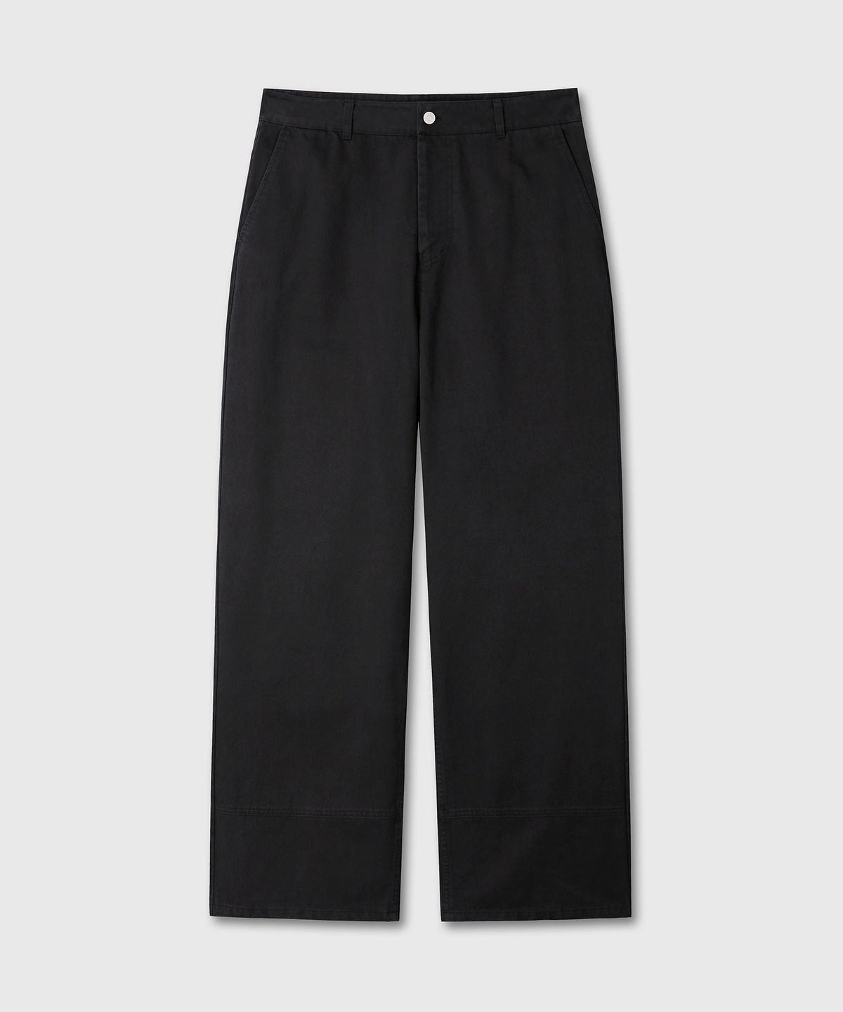다이브인(DIVEIN) WASHED LOOSED WIDE COTTON PANTS (BLACK)