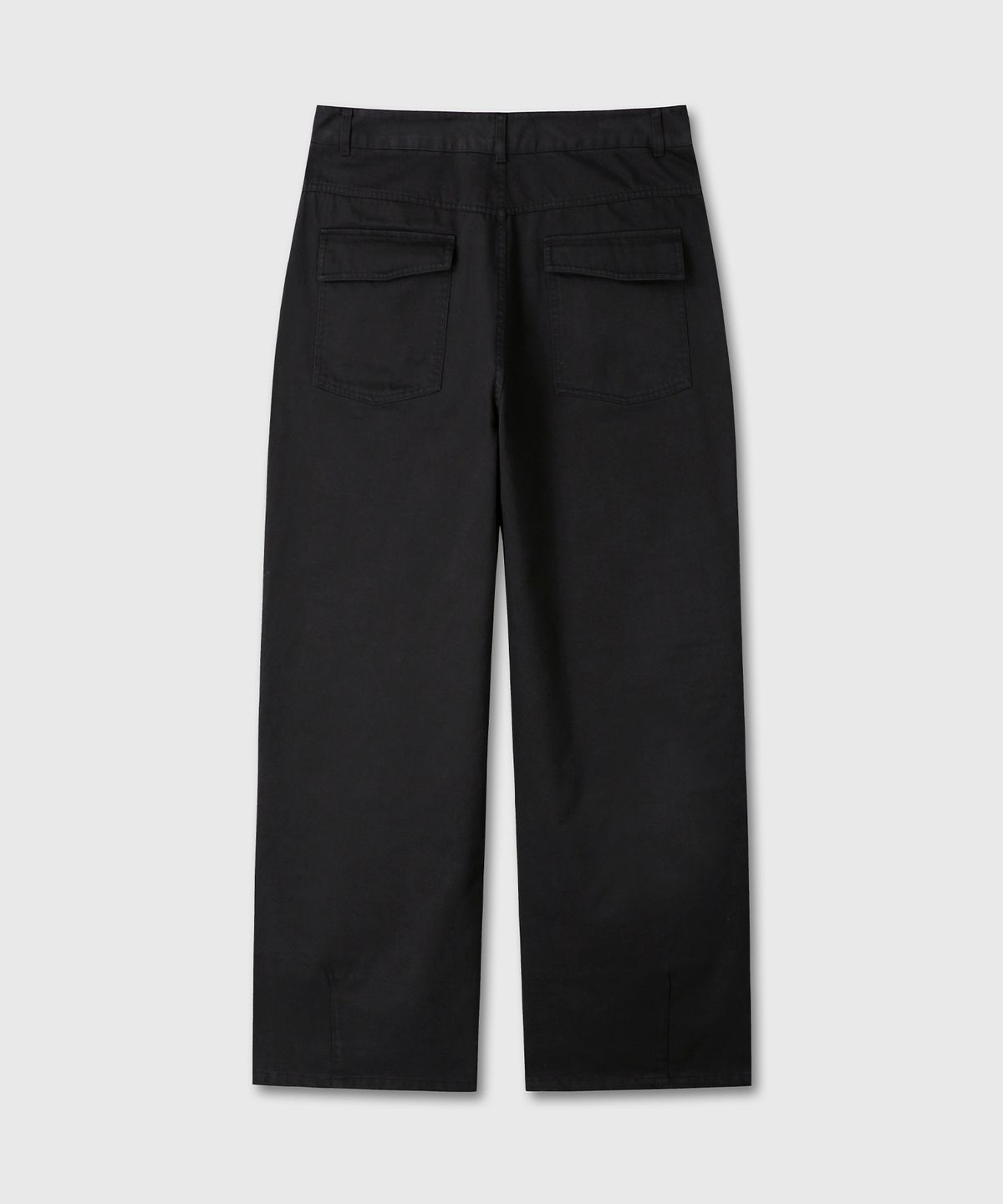 다이브인(DIVEIN) WASHED LOOSED WIDE COTTON PANTS (BLACK)