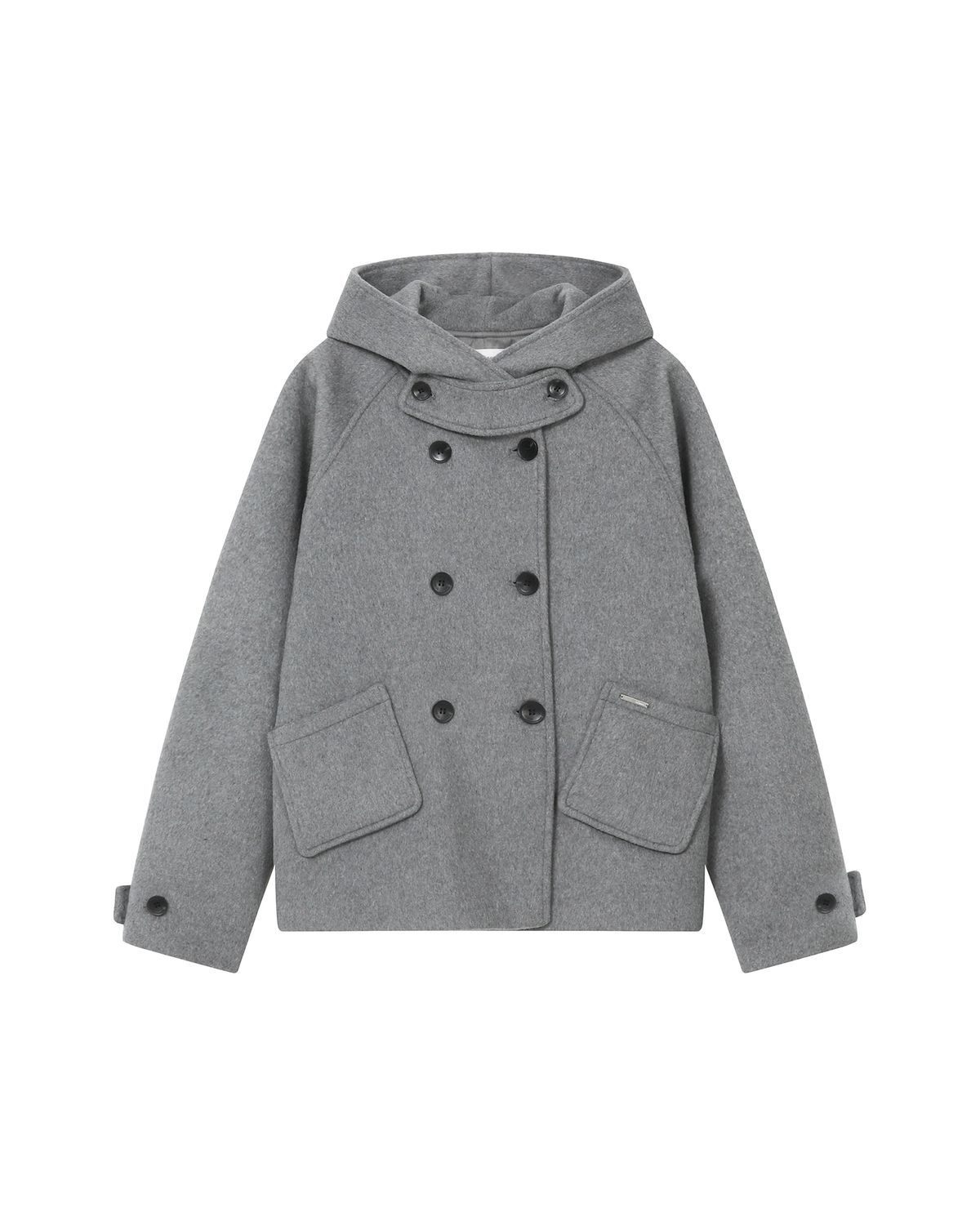 미세키서울(MISEKI SEOUL) Hoodie double button coat GREY