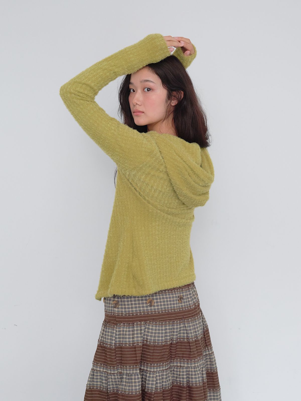 무음(MUWM) 토글 후드 가디건 Toggle Hooded Cardigan (Warm Olive)