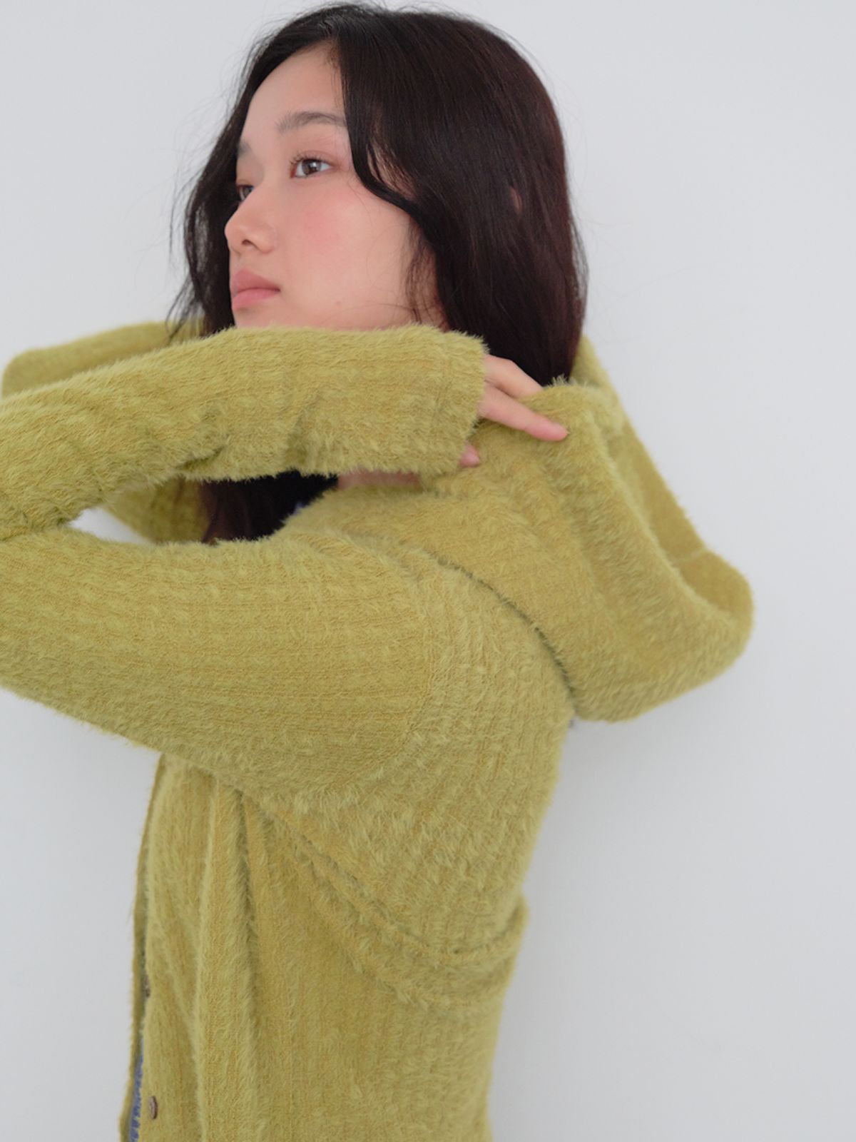 무음(MUWM) 토글 후드 가디건 Toggle Hooded Cardigan (Warm Olive)