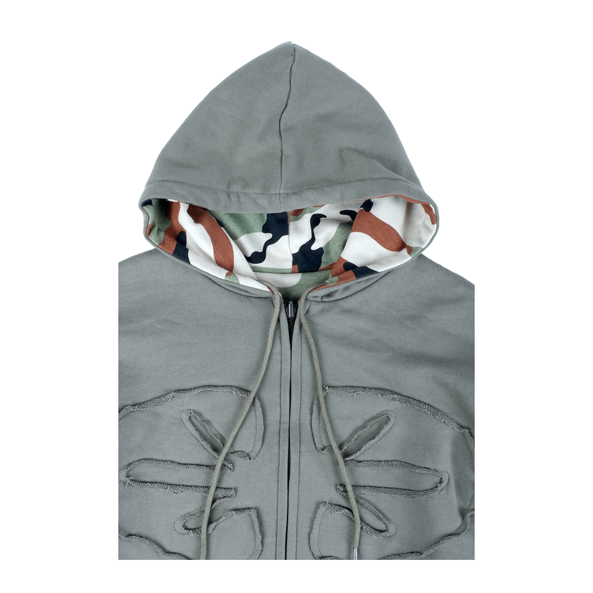 이알티알(ERTR) Reversible Hoodie Zip-Up Camo