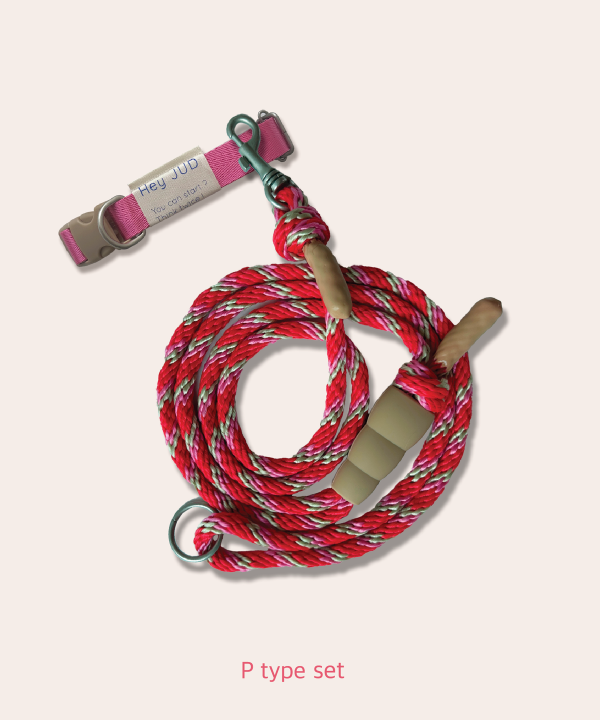헤이쥬드(HEYJUD) JUD Single Leash Set  쥬드 싱글 리드줄 세트 _ 리드줄 2타입 (Sera Magenta)