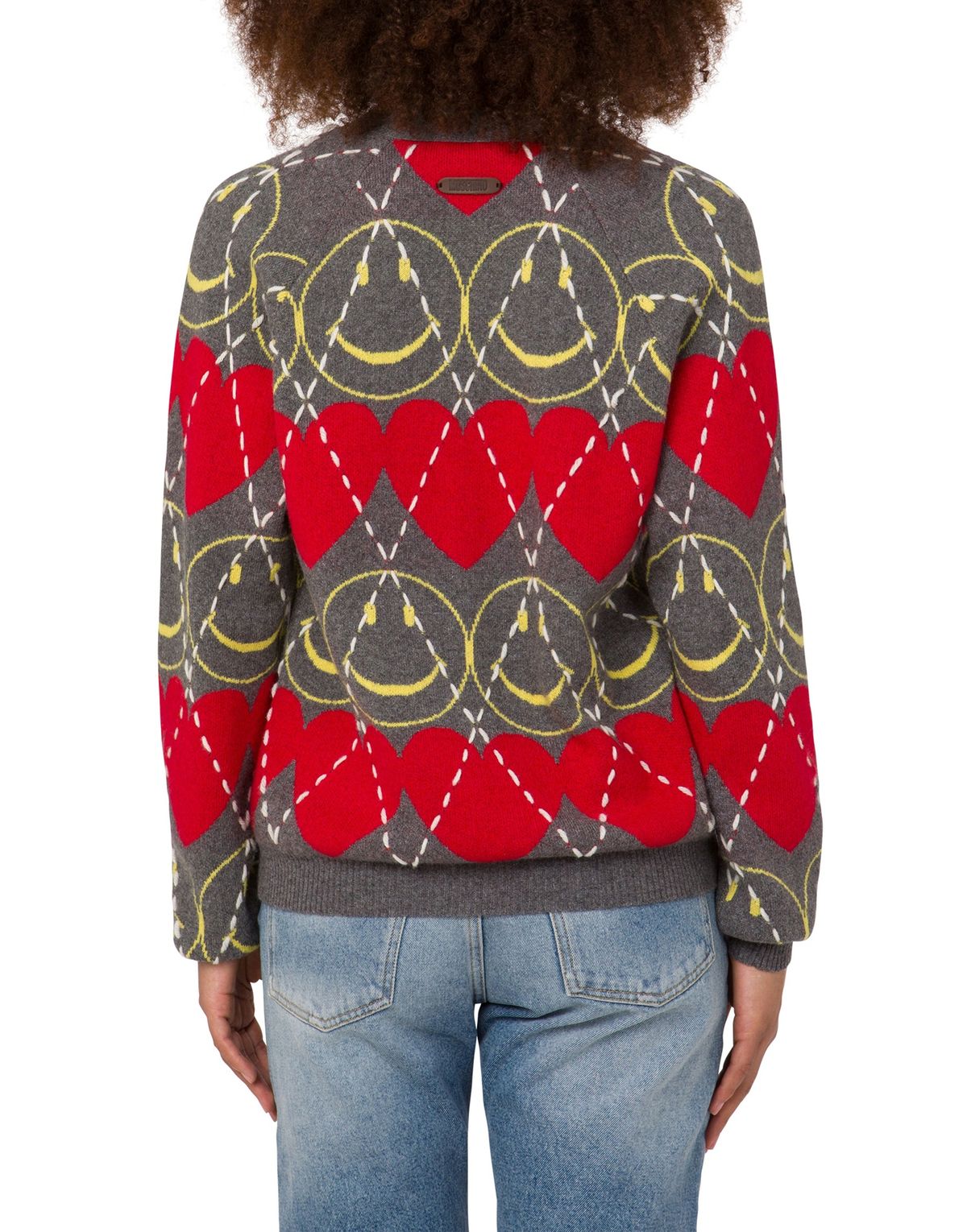 모스키노(MOSCHINO) 스마일리 블렌디드 니트 가디건