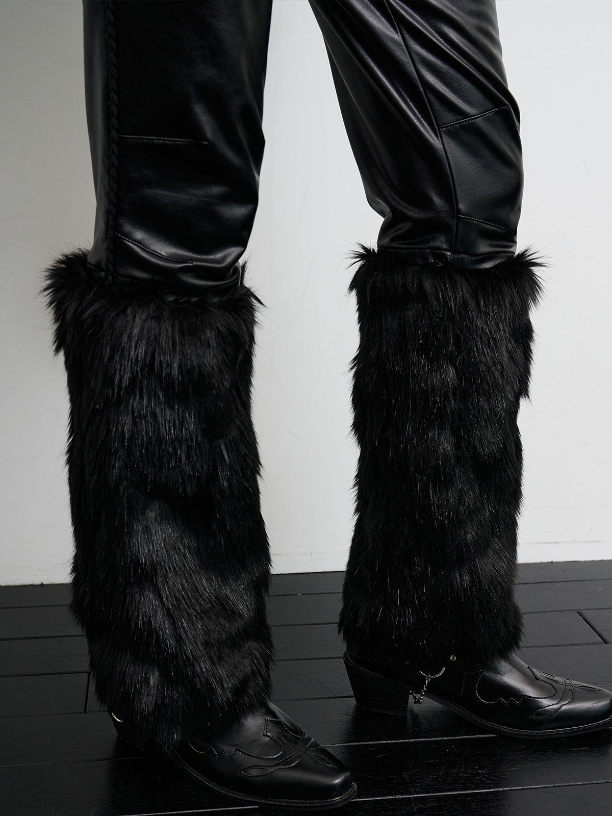 리게(RIGHE) LEATHER FUR PANTS