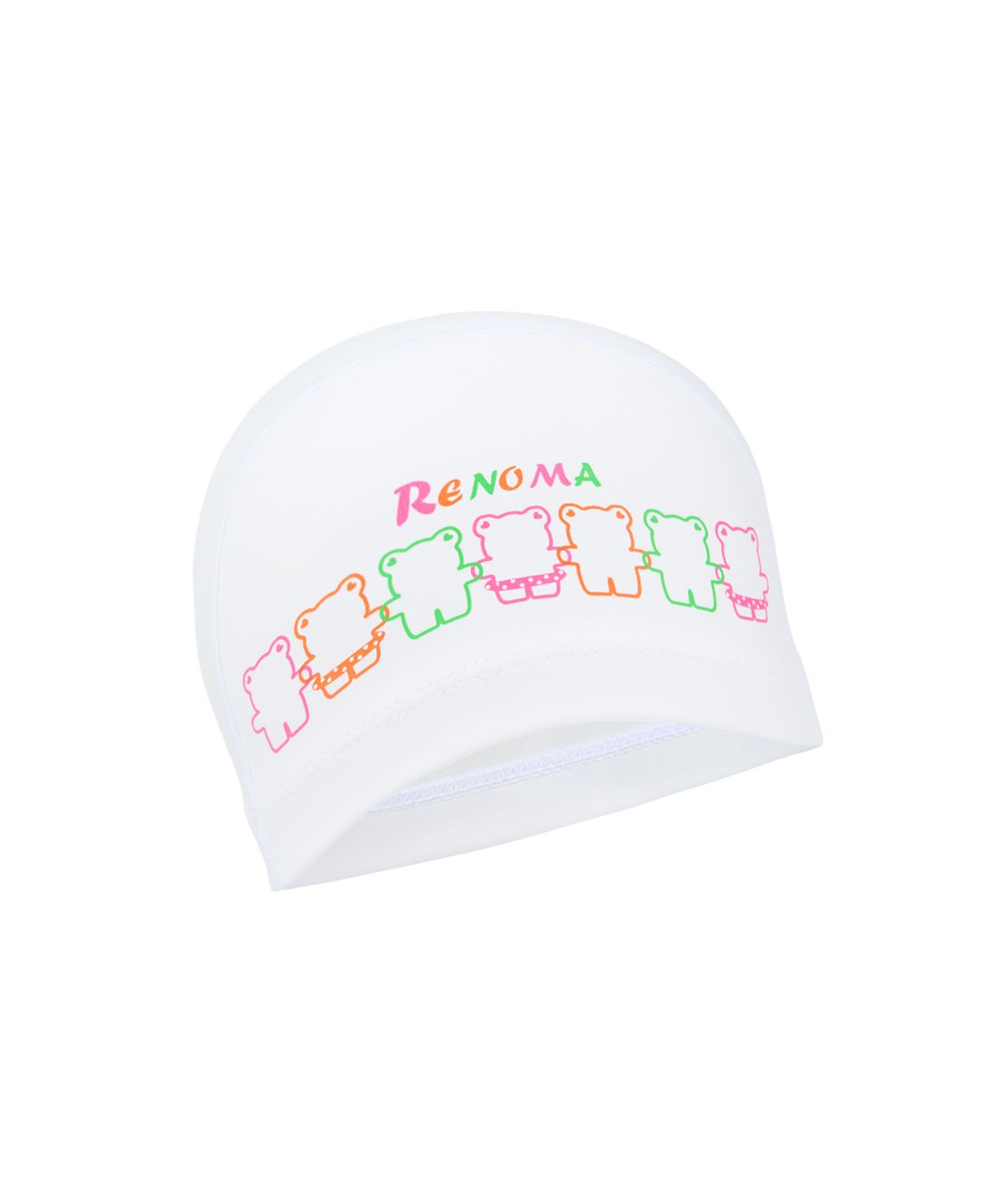 레노마수영복(RENOMASWIM) 용품 아동 하트베어 PU 수모 화이트 RO-RC2E751-WH