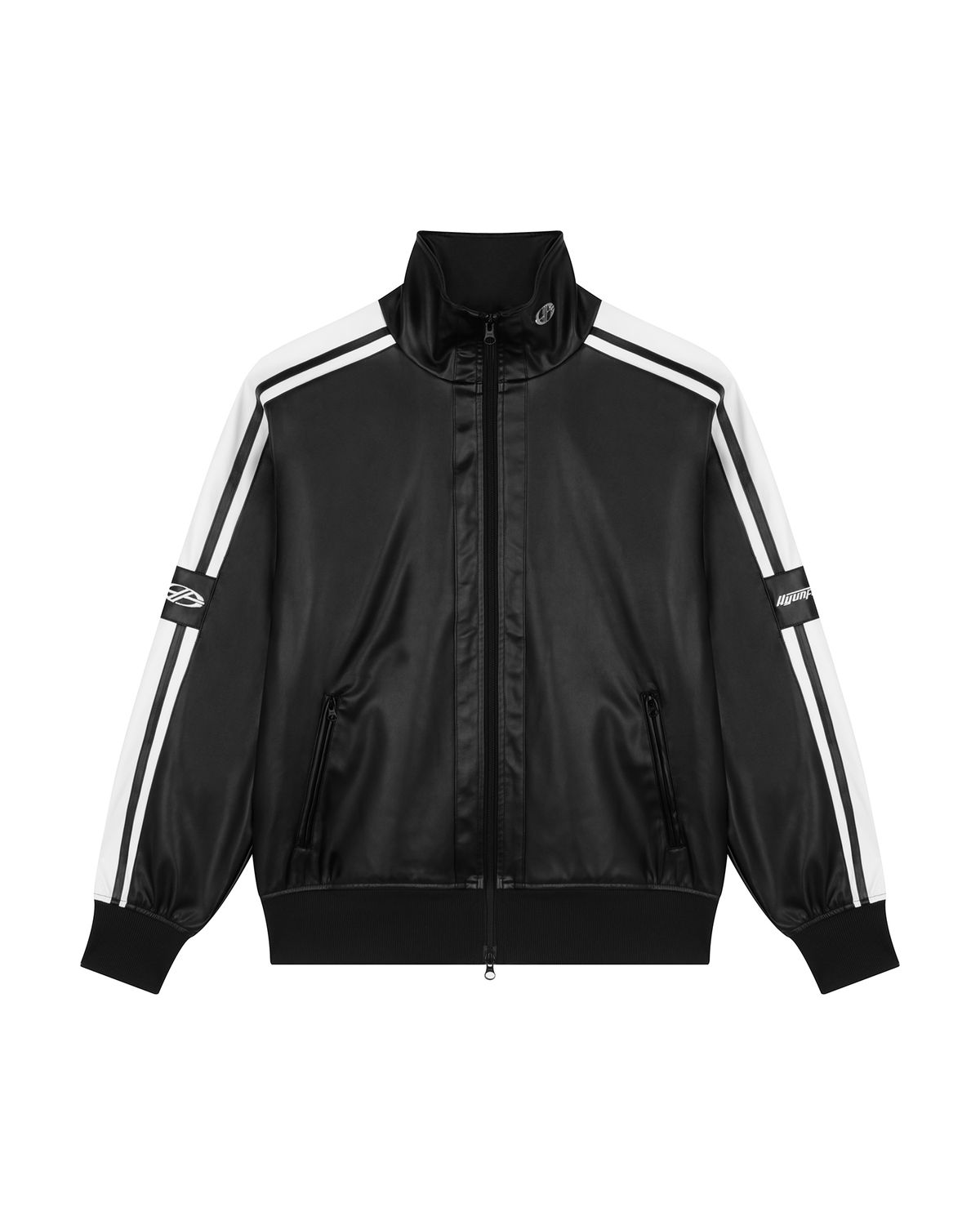 현피트(HYUNFIT) PU LEATHER ICONIC TRACK JACKET