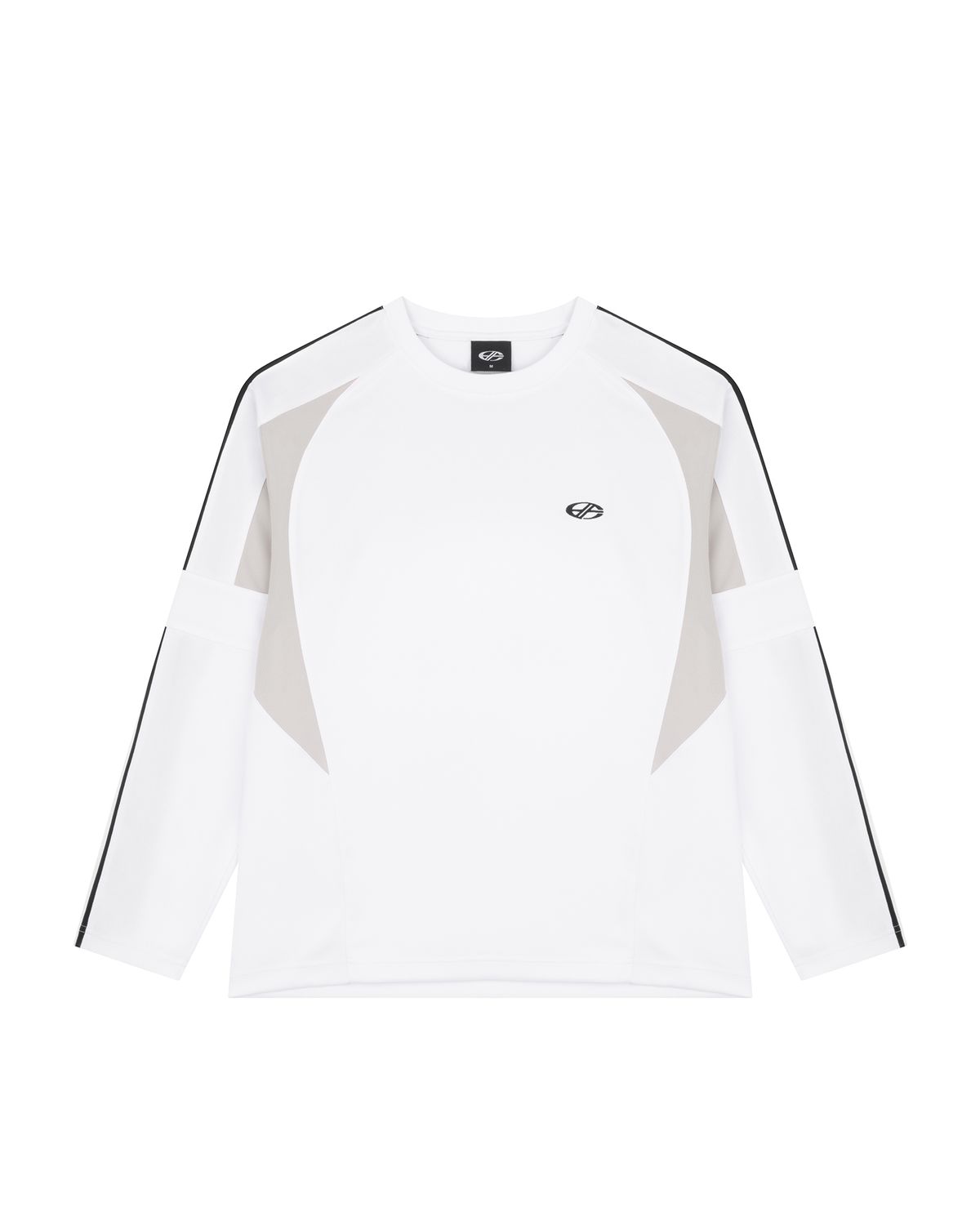 현피트(HYUNFIT) CURVED LONG SLEEVE-[WHITE]