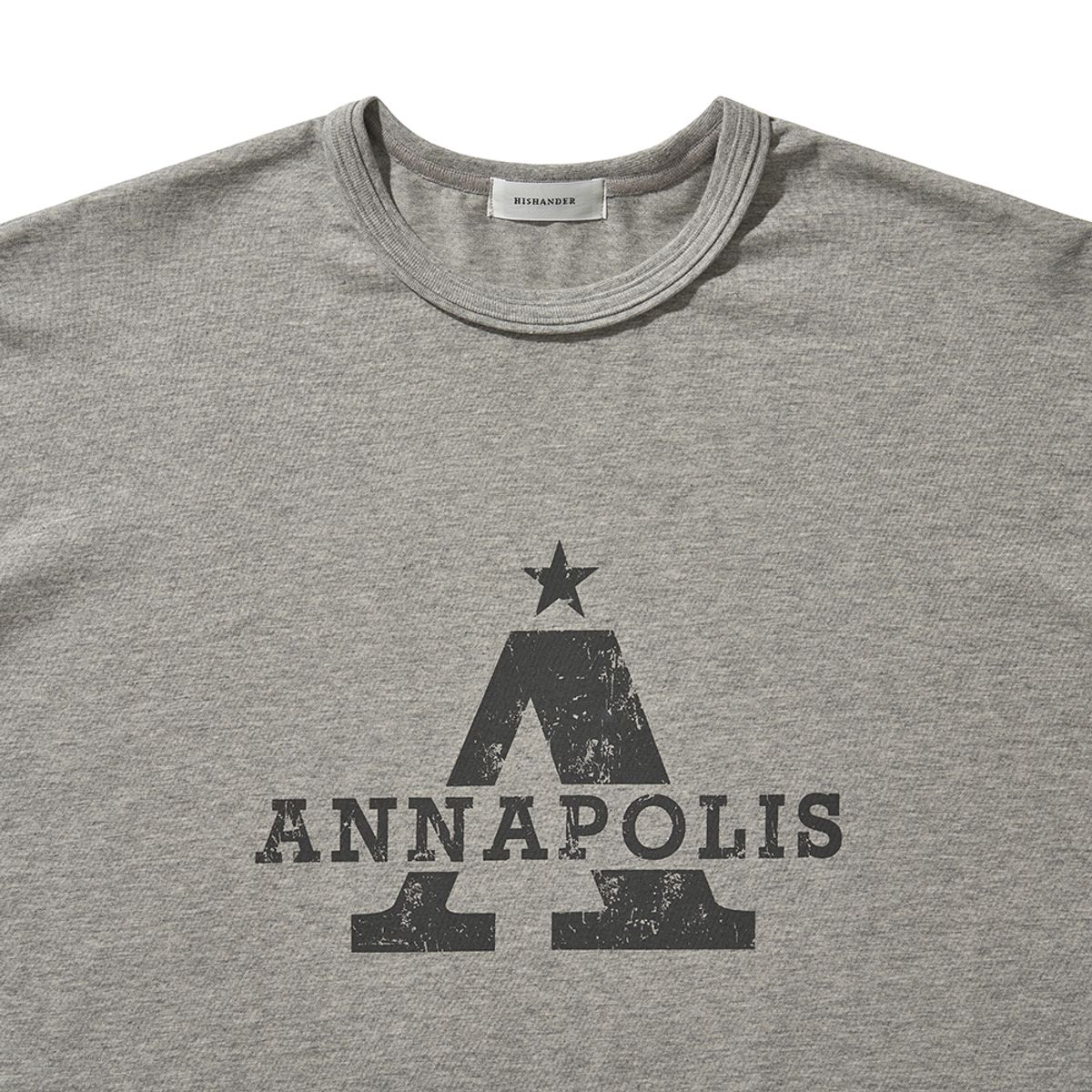 히즈핸더(HISHANDER) ANNAPOLIS L/S TEE MELANGE GREY