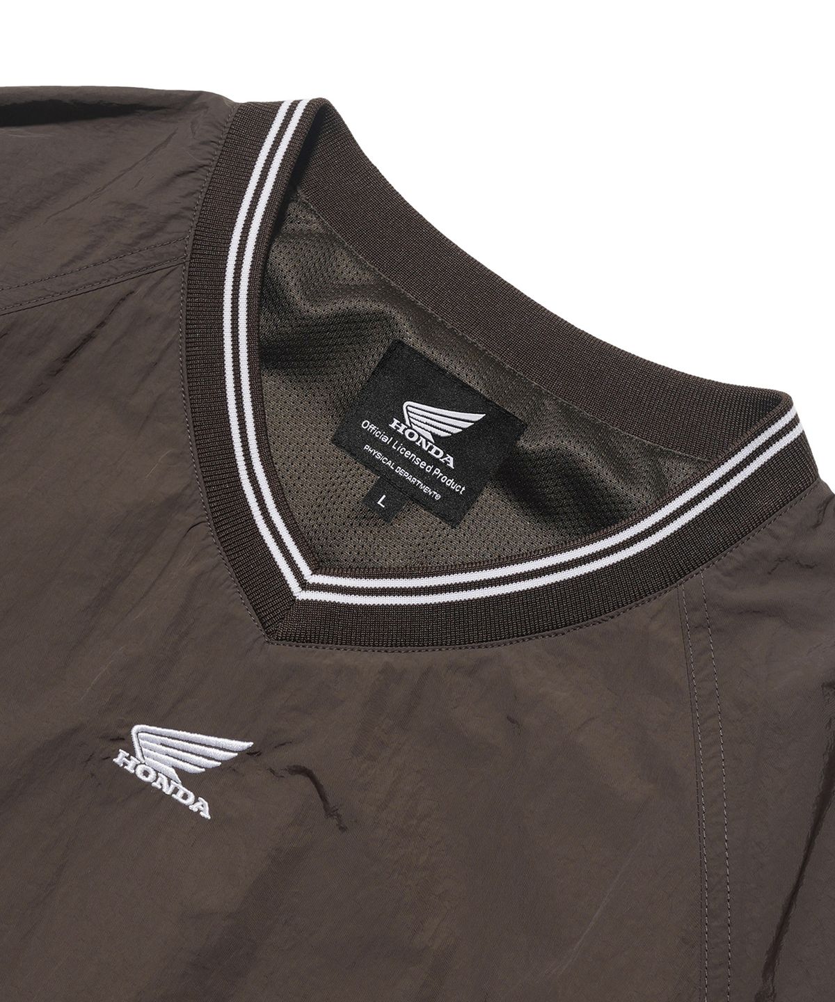 핍스 모터사이클(PHYPS MOTORCYCLE) Basic nylon Pocket Long Sleeve Brown
