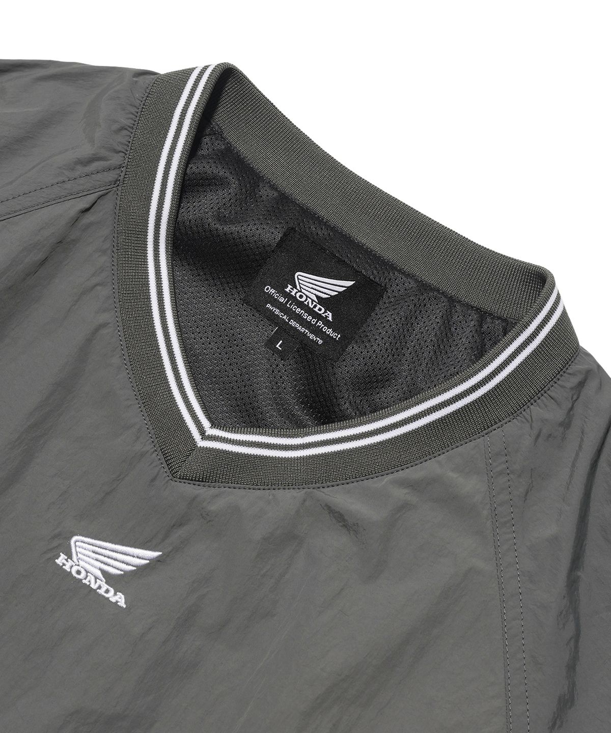 핍스 모터사이클(PHYPS MOTORCYCLE) Basic nylon Pocket Long Sleeve Charcoal