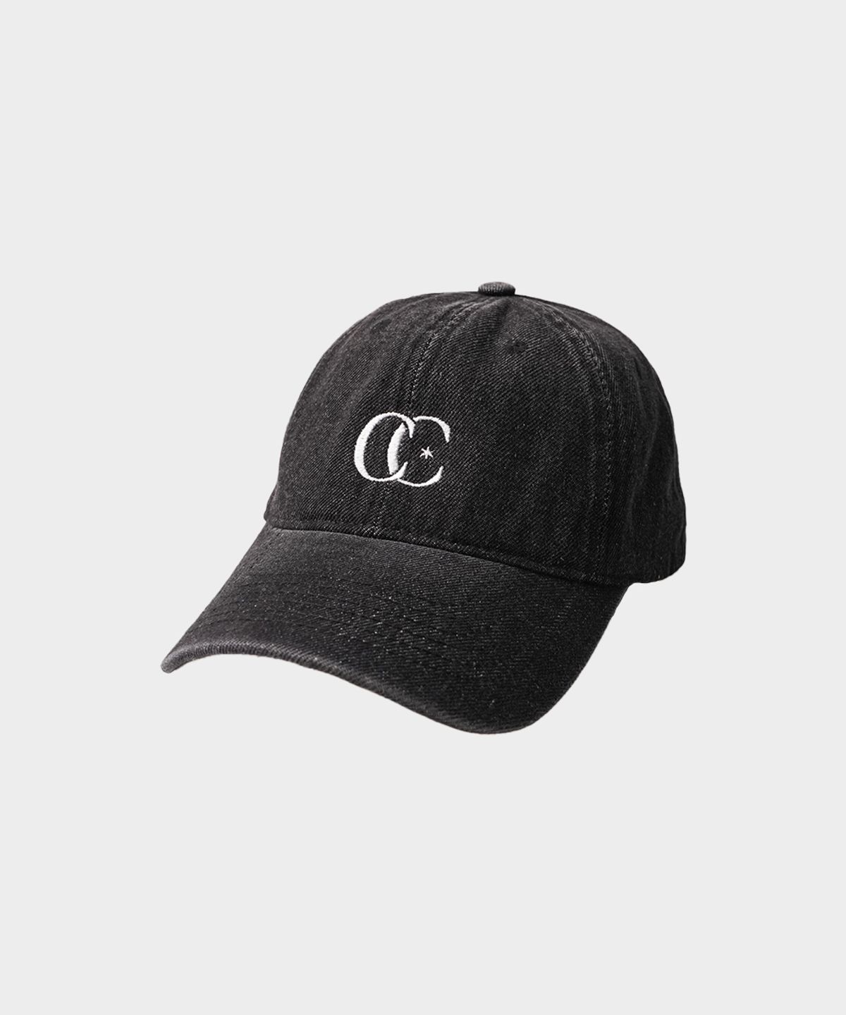코소(COSO) 심볼 로고 데님 워시드 볼캡 (퍼플)